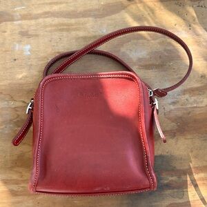 Vintage red coach crossbody purse